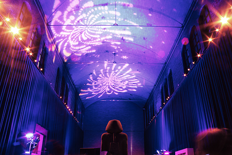 Fireworks help light up the night at this wedding reception at the Penn Museum of Anthropology in Philadelphia, photography by Peter Van Beever