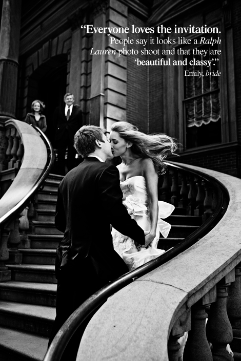The bride and groom kiss on the steps of the Union League Philadelphia before their wedding